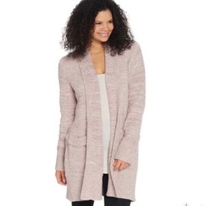 Barefoot Dreams CozyChic Cardigan Pink Size Large